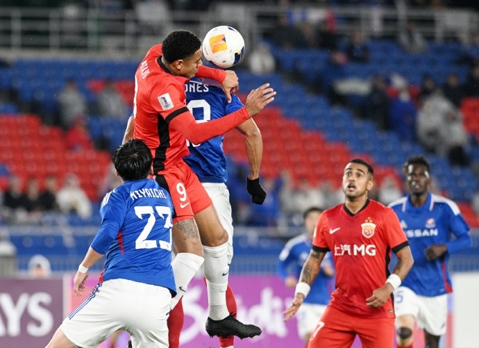 亞冠精英聯(lián)賽1/8決賽次回合，橫濱水手4比1上海海港