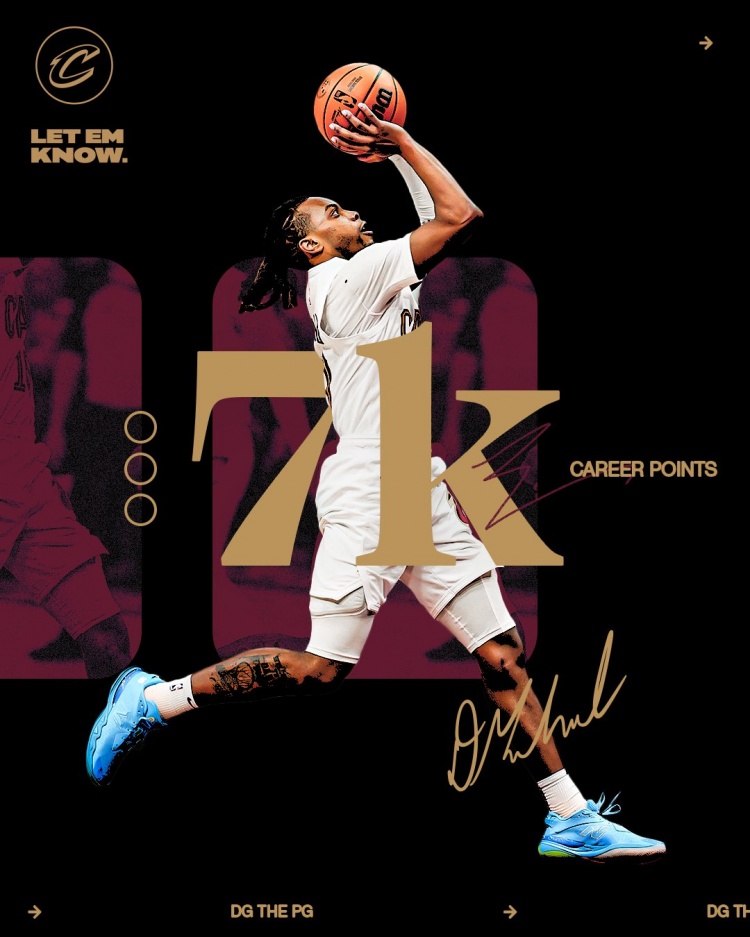 未來可期！加蘭騎士生涯得分達到7000分 隊史第11位！