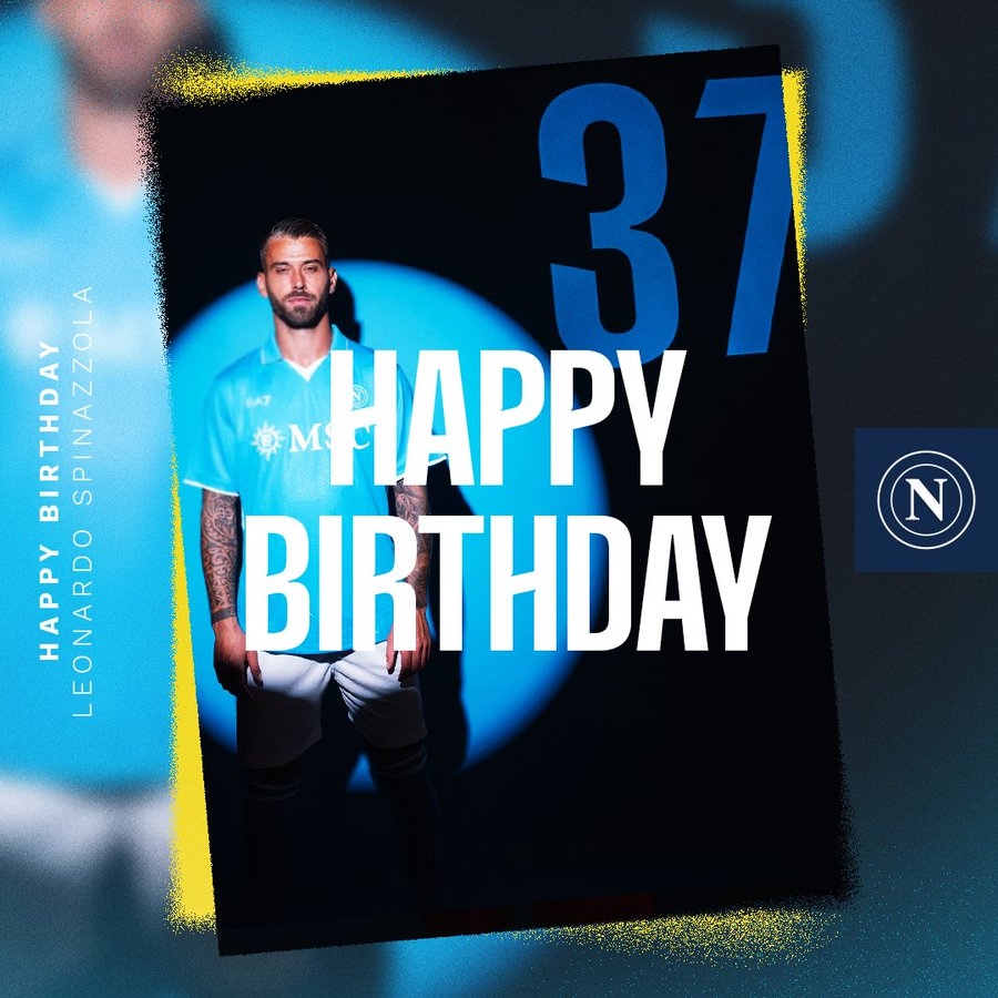 生日快樂！那不勒斯官方發(fā)文慶祝斯皮納佐拉32歲生日