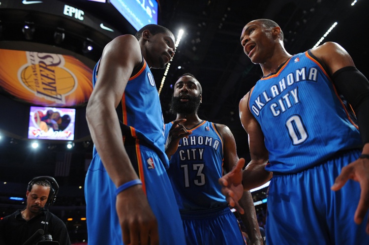 雷霆三少得分全部進(jìn)入歷史前20！他們是NBA歷史最大的如果嗎？