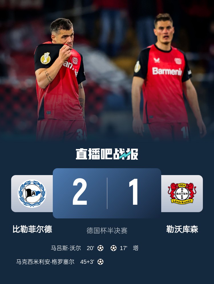 比勒菲爾德是史上第4支晉級德國杯決賽的德丙球隊，此前3隊未奪冠